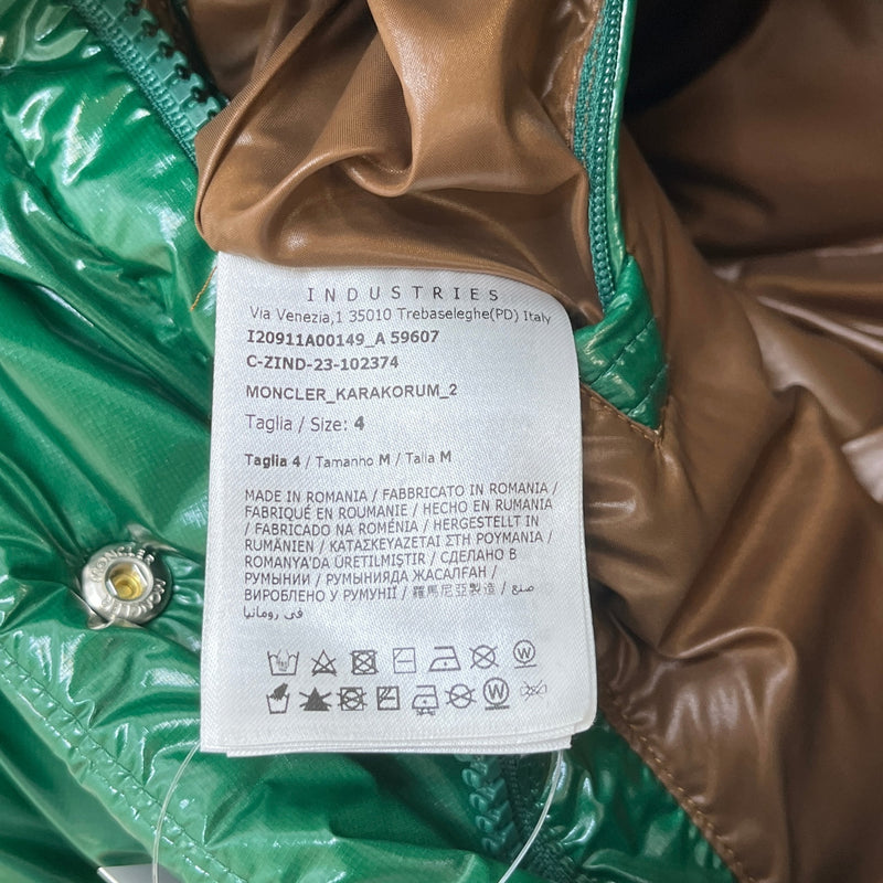 Men's Karakorum Down Jacket Green Size 4 / XL