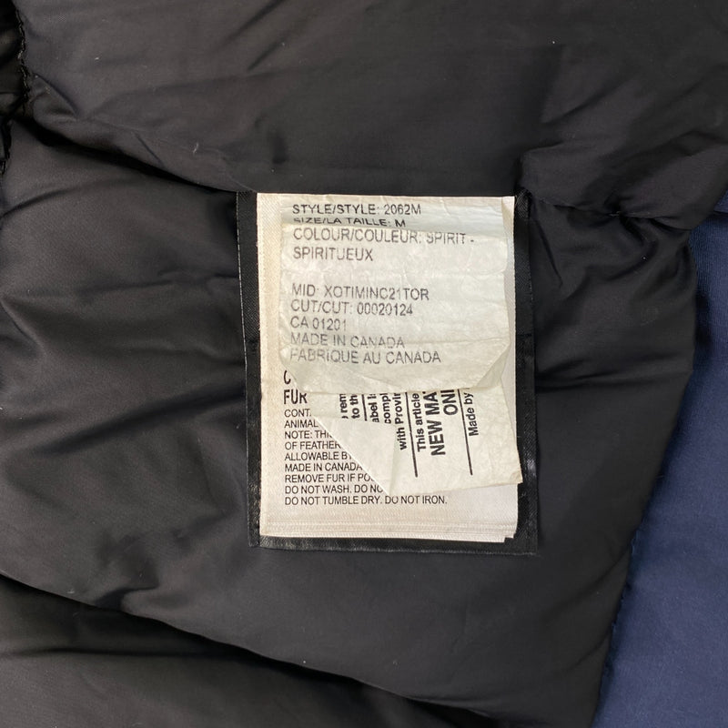 Men's Langford Parka Down Jacket Navy Size M