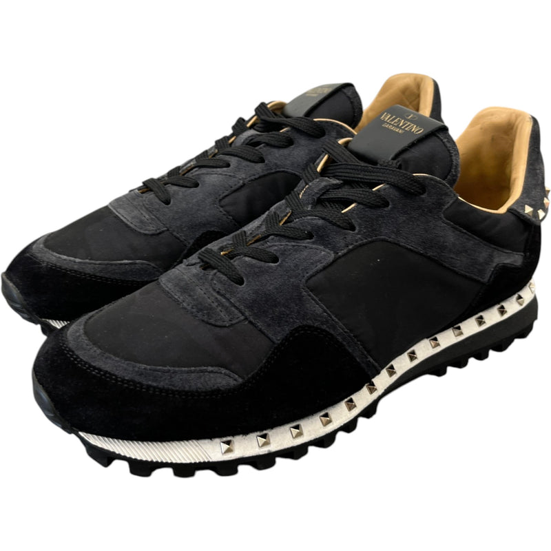 Valentino Garavani Men's Rock Runner Low Trainers Black Size 9