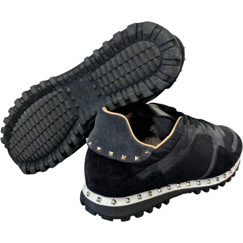 Valentino Garavani Men's Rock Runner Low Trainers Black Size 9