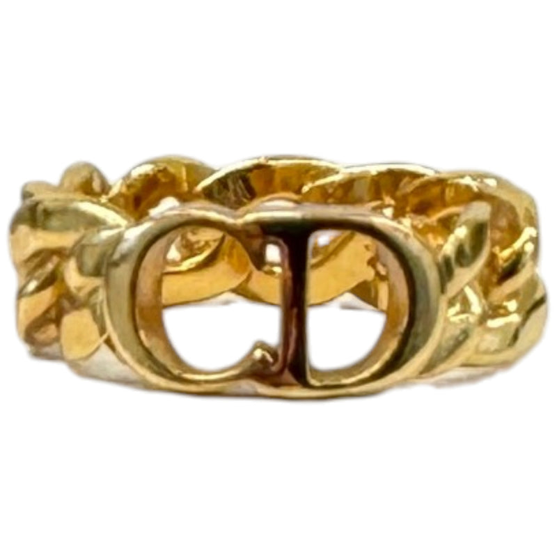 Women's CD Icon Chain Ring Gold Size M