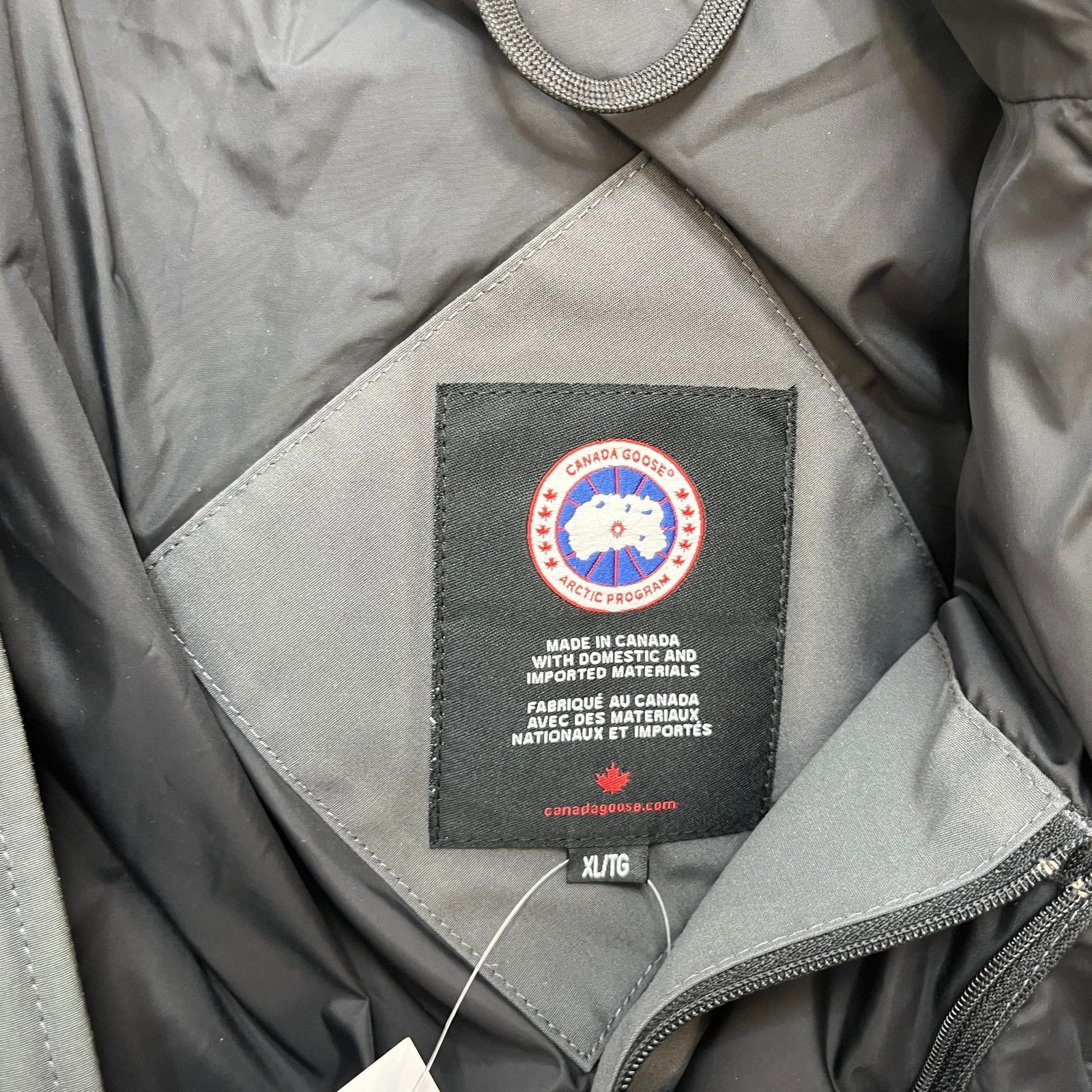 Men's Carson Parka Down Jacket Grey Size XL - Photo 5