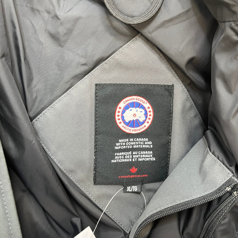 Men's Carson Parka Down Jacket Grey Size XL