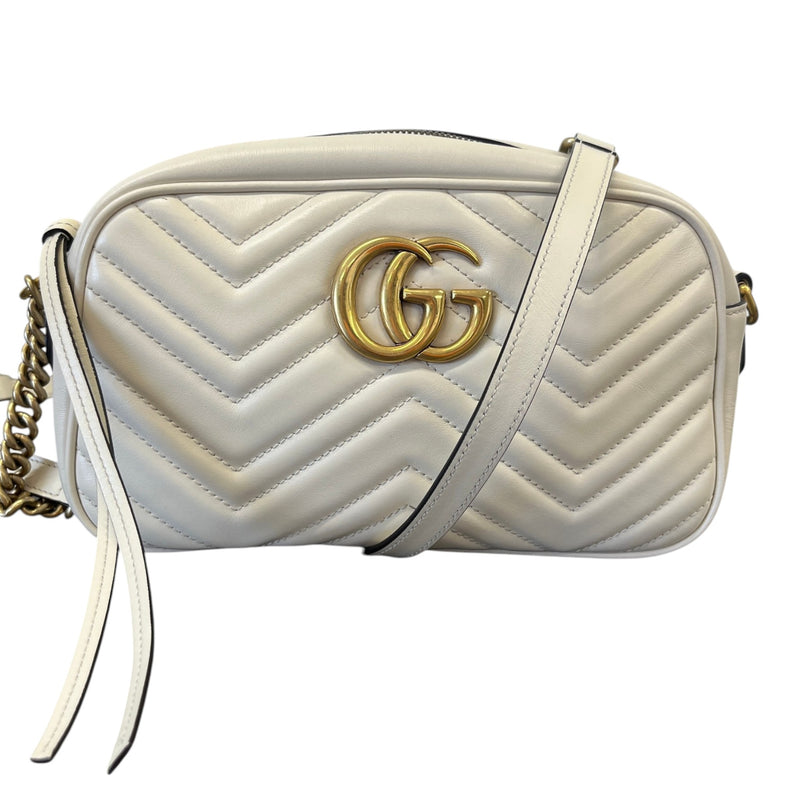 Women's Gg Marmont Small Camera Bag White