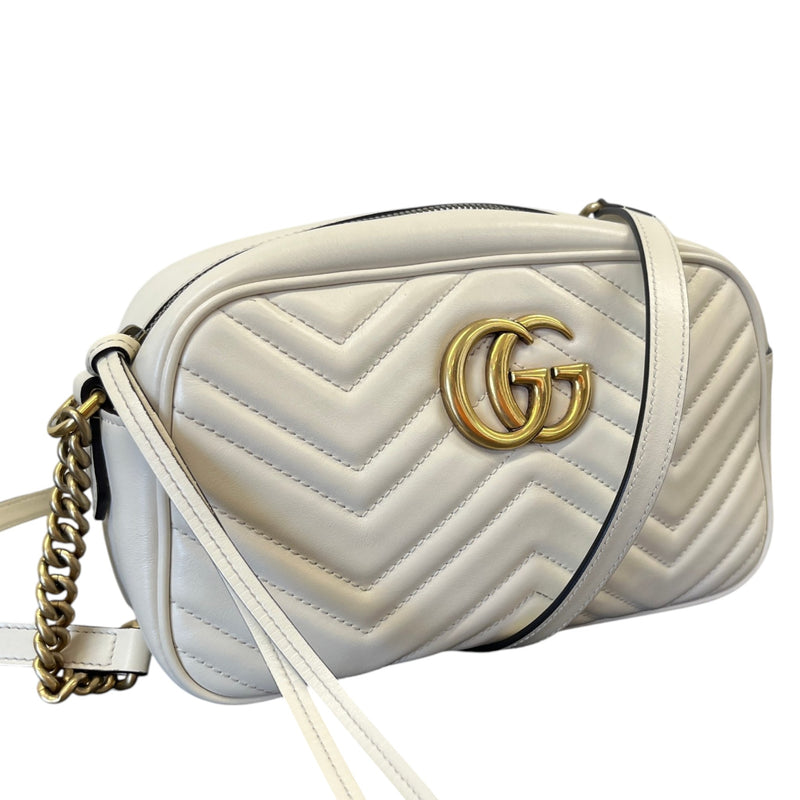Women's Gg Marmont Small Camera Bag White