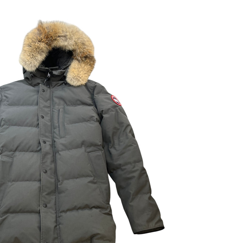 Men's Carson Parka Down Jacket Grey Size XL
