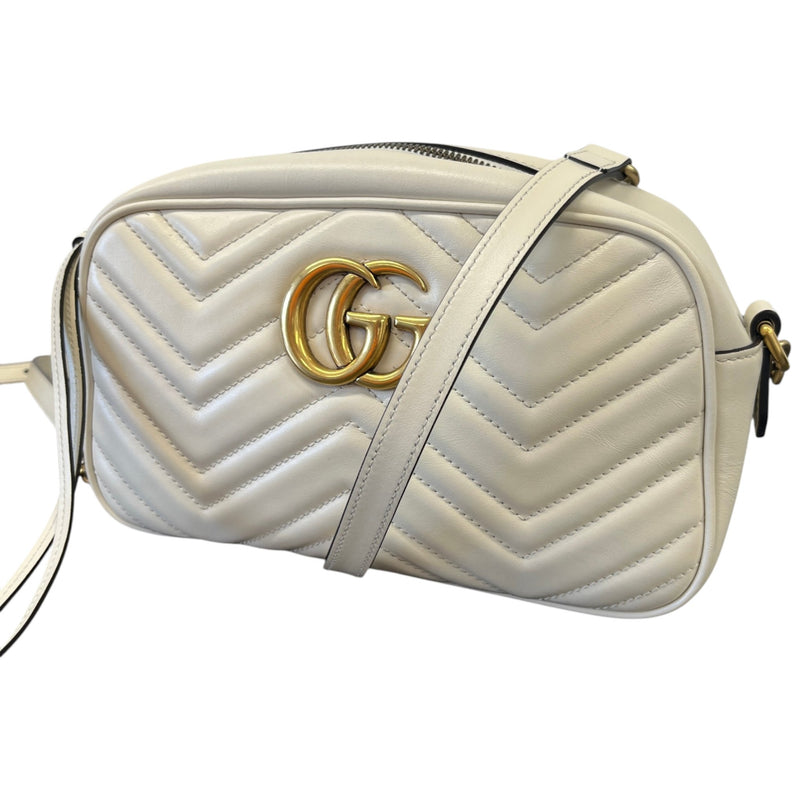 Women's Gg Marmont Small Camera Bag White