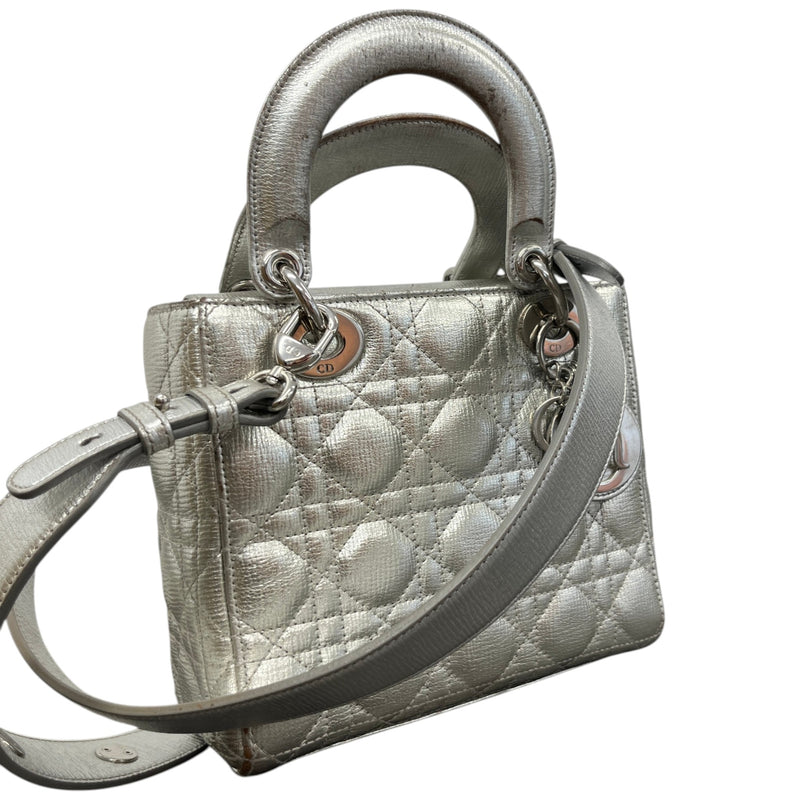 Dior Women's Medium Lady Dior Bag Silver