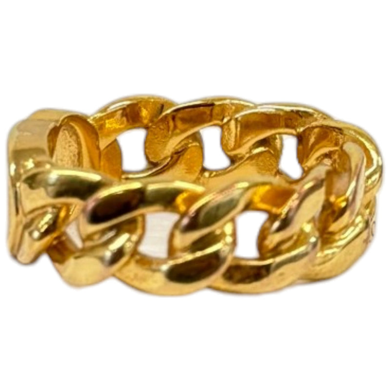 Women's CD Icon Chain Ring Gold Size M