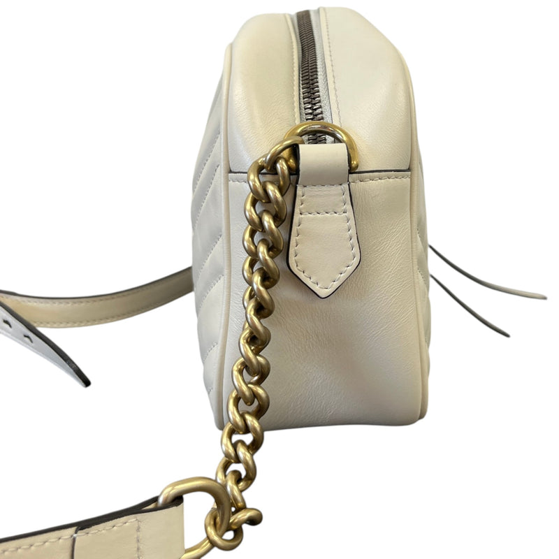 Women's Gg Marmont Small Camera Bag White