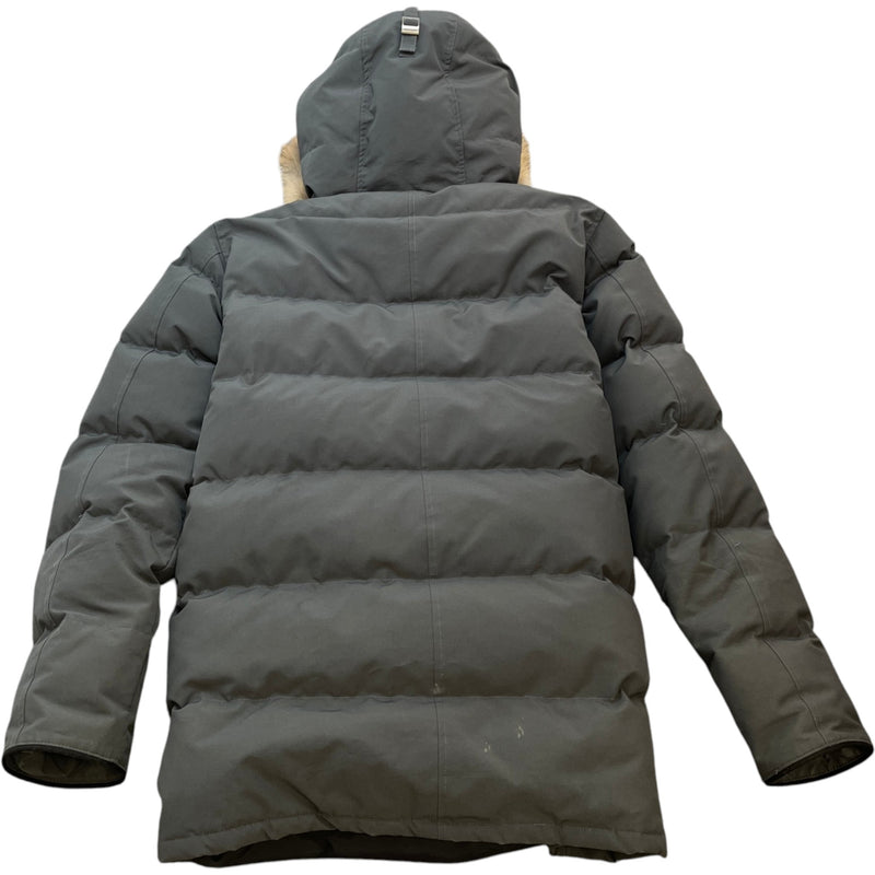 Men's Carson Parka Down Jacket Grey Size XL