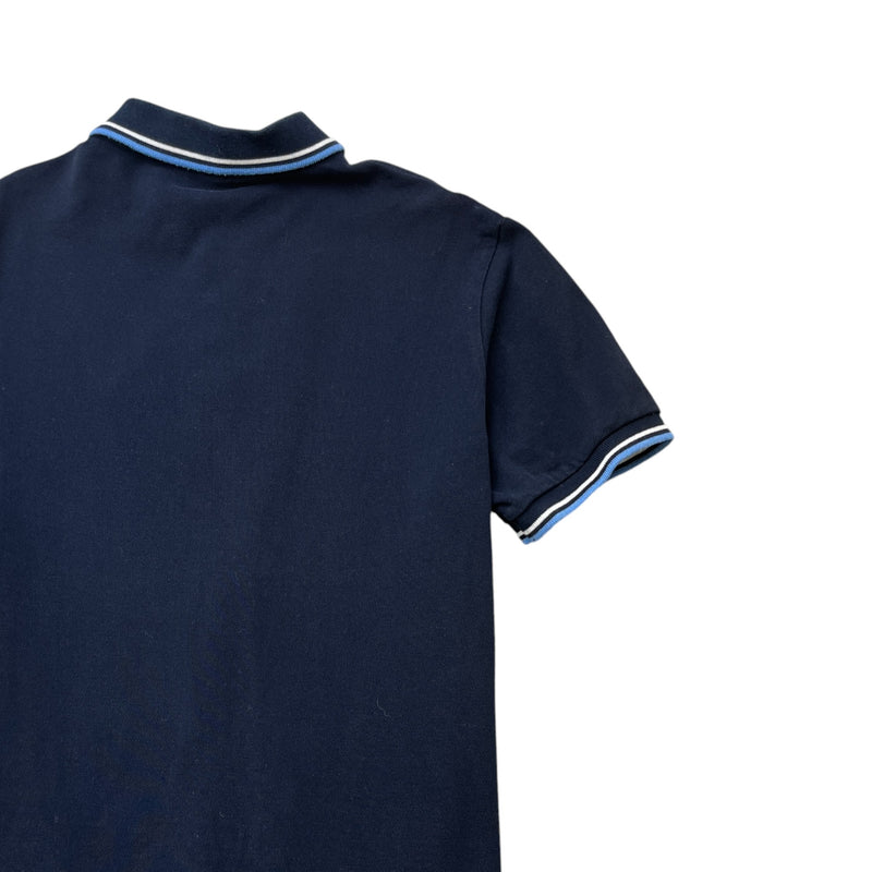 Men's Tab Logo Polo Shirt Navy Size L