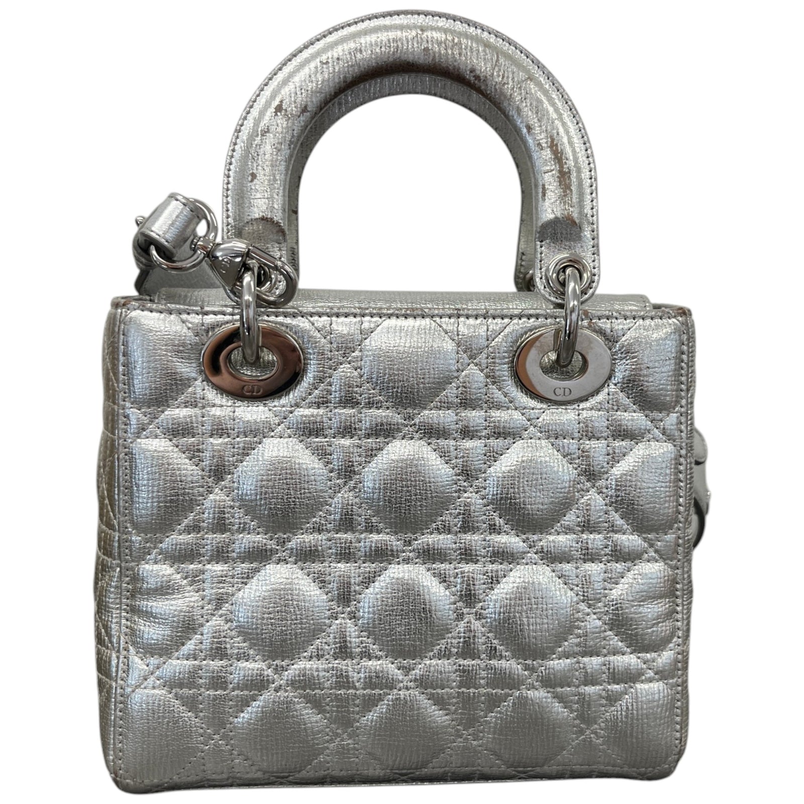 Dior Women's Medium Lady Dior Bag Silver - Photo 3