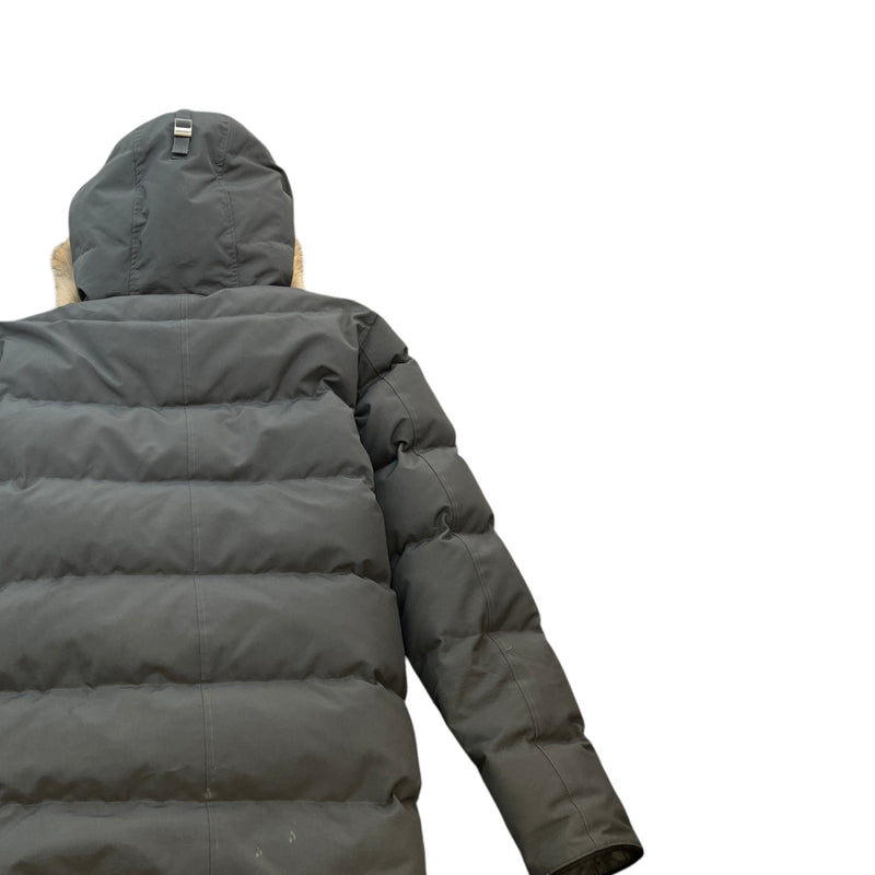 Men's Carson Parka Down Jacket Grey Size XL