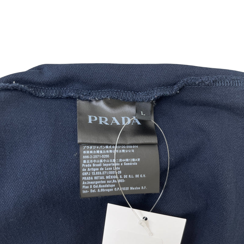 Men's Tab Logo Polo Shirt Navy Size L