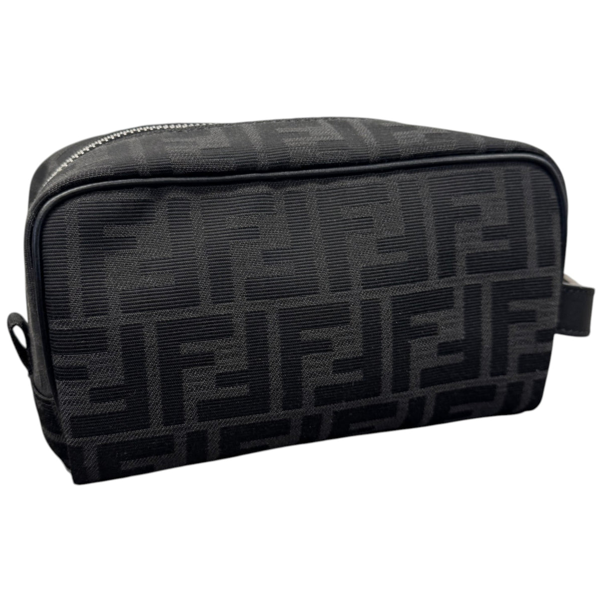Men's FF Jacquard Toiletry Bag Black - Photo 3