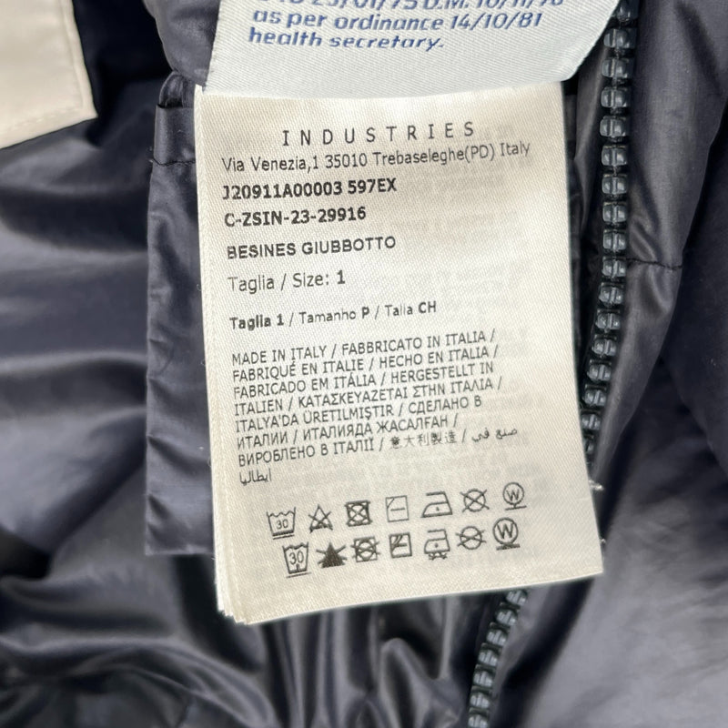 Men's Besines Down Jacket Navy Size 1 / S