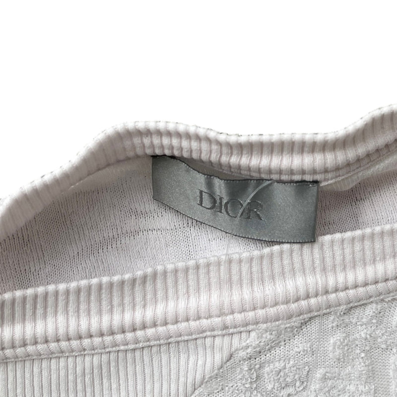 Men's Oblique Towelling T-Shirt White Size M