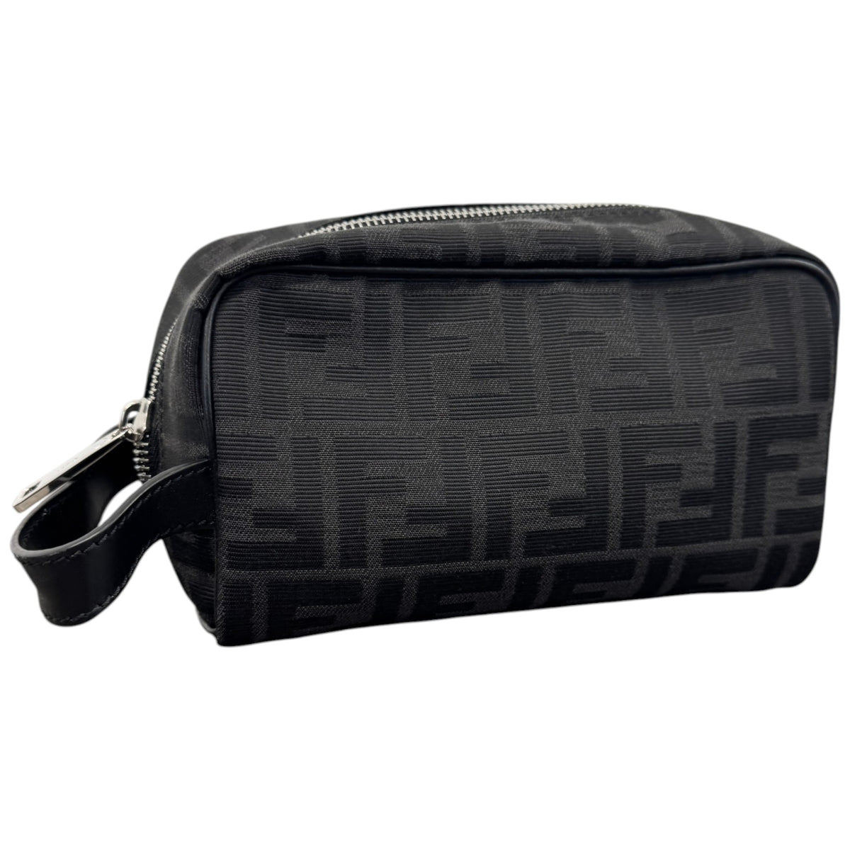 Men's FF Jacquard Toiletry Bag Black - Photo 7