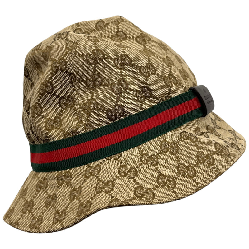 Women's GG Monogram Bucket Hat Beige Size L