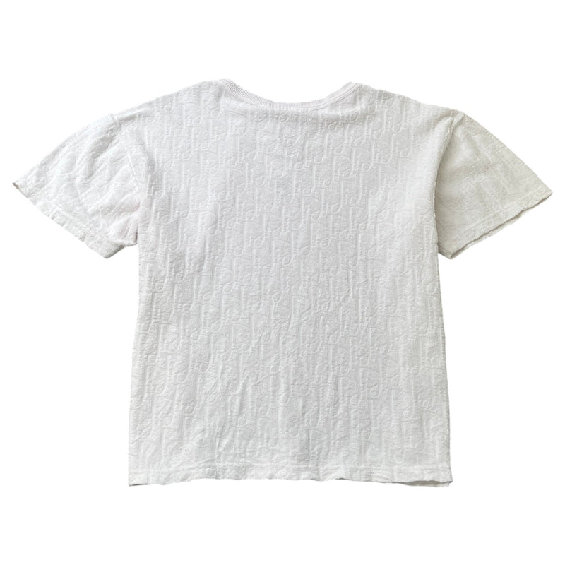 Men's Oblique Towelling T-Shirt White Size M