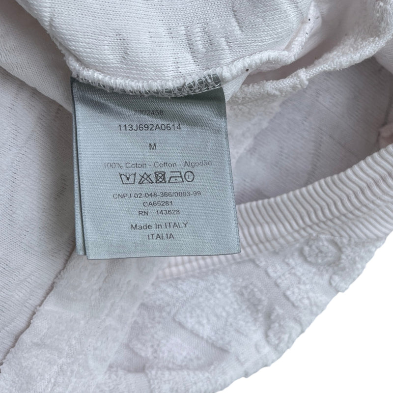 Men's Oblique Towelling T-Shirt White Size M