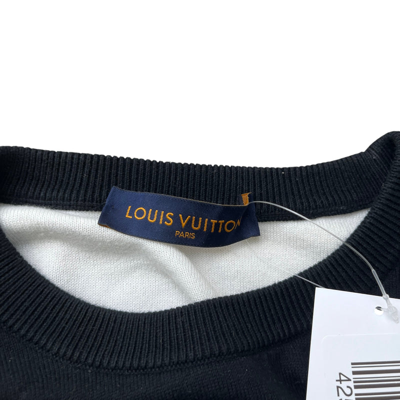 Men's LVSE Monogram Degradé Sweatshirt Black Size M