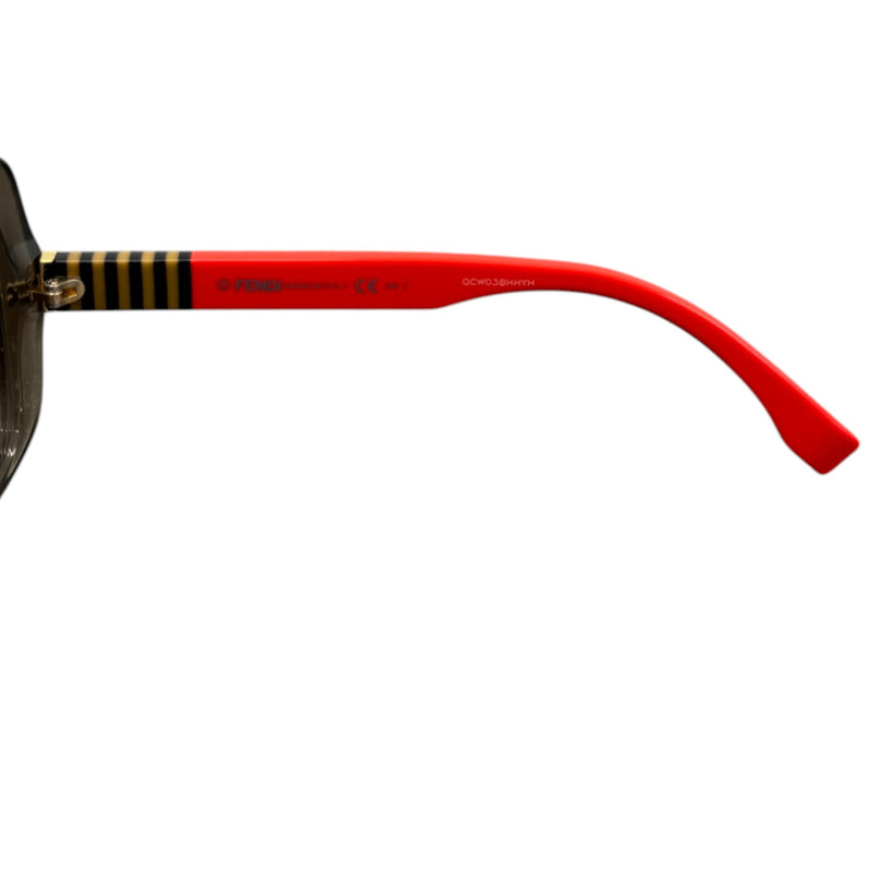 Women's FF0014 Oversized Sunglasses Brown