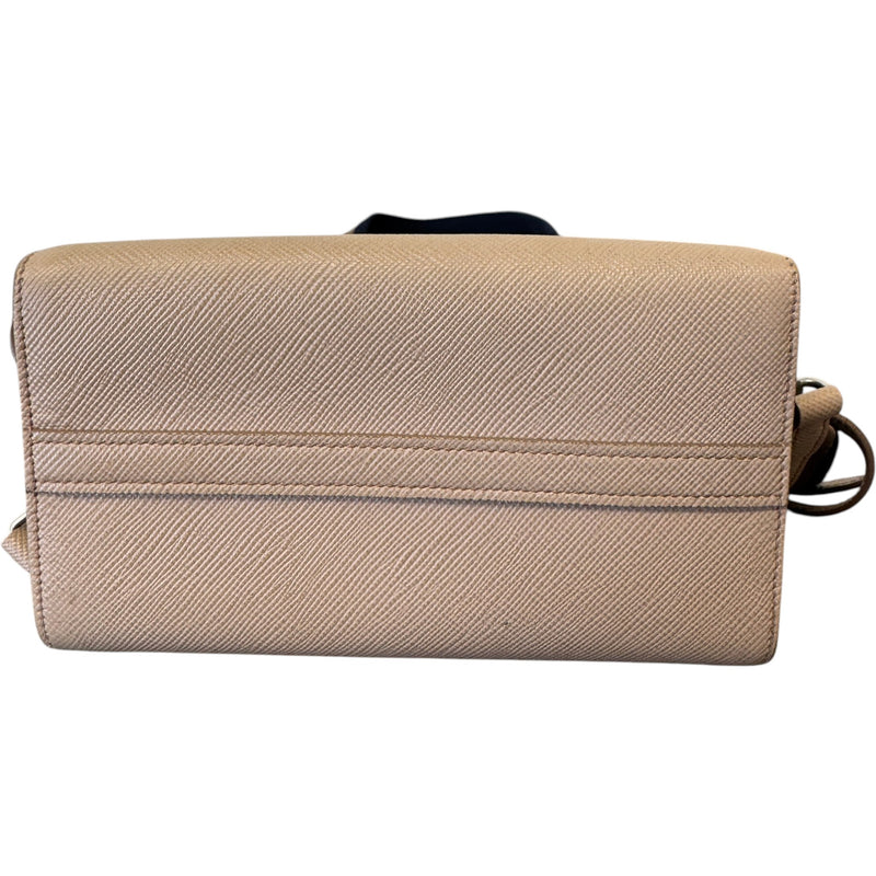 Women's Monochrome Saffiano Tote Handbag Pink