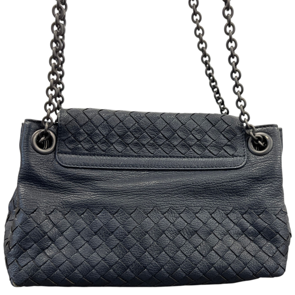 Women's Intrecciato Woven Handbag Black - Photo 3