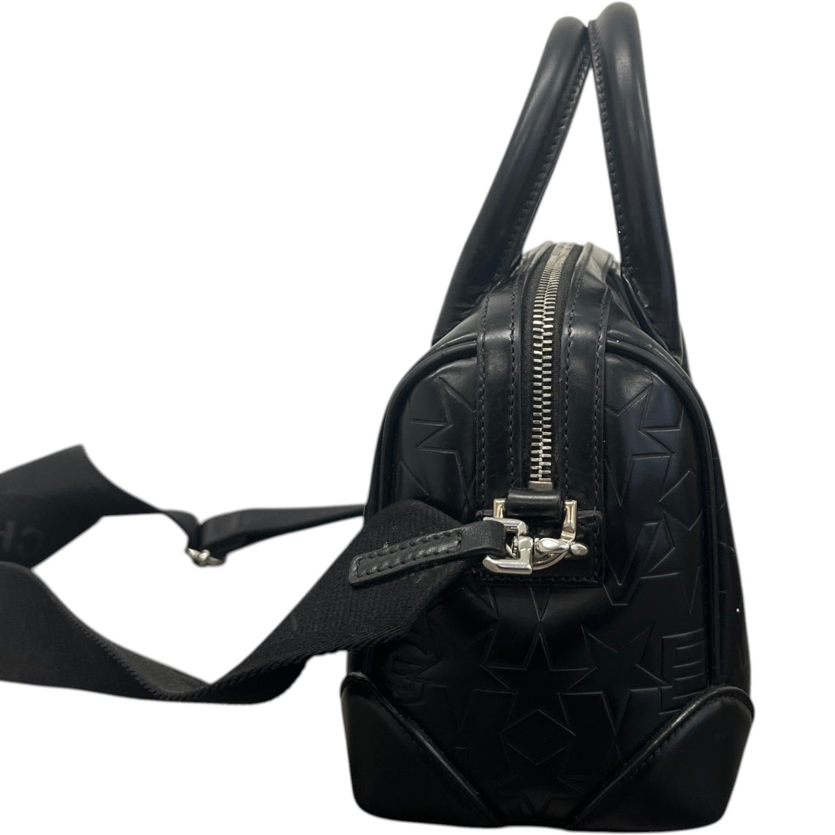 Women's Star Embossed Micro Lucrezia Handbag Black - Photo 8
