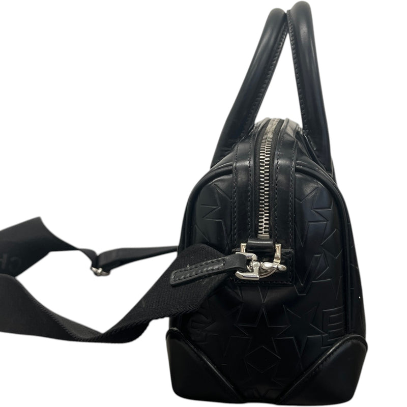 Women's Star Embossed Micro Lucrezia Handbag Black