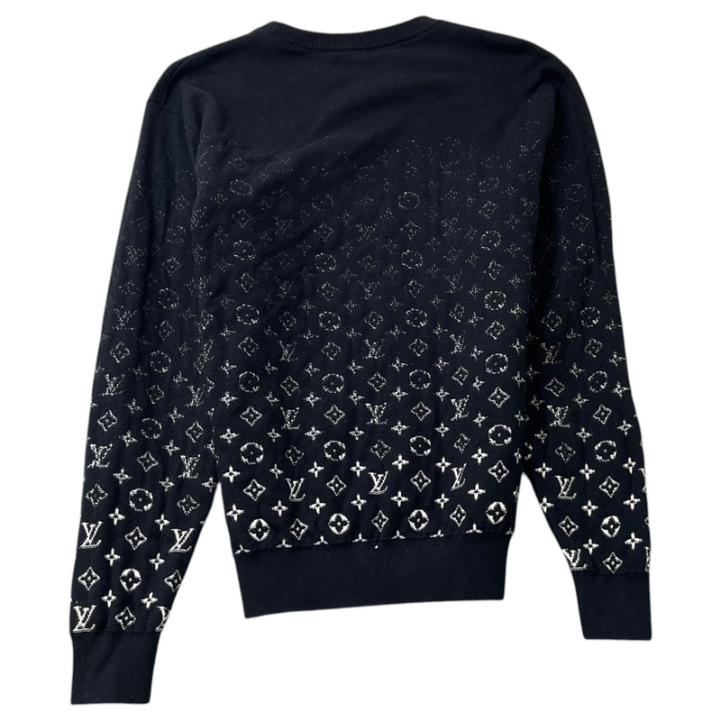 Men's LVSE Monogram Degradé Sweatshirt Black Size M