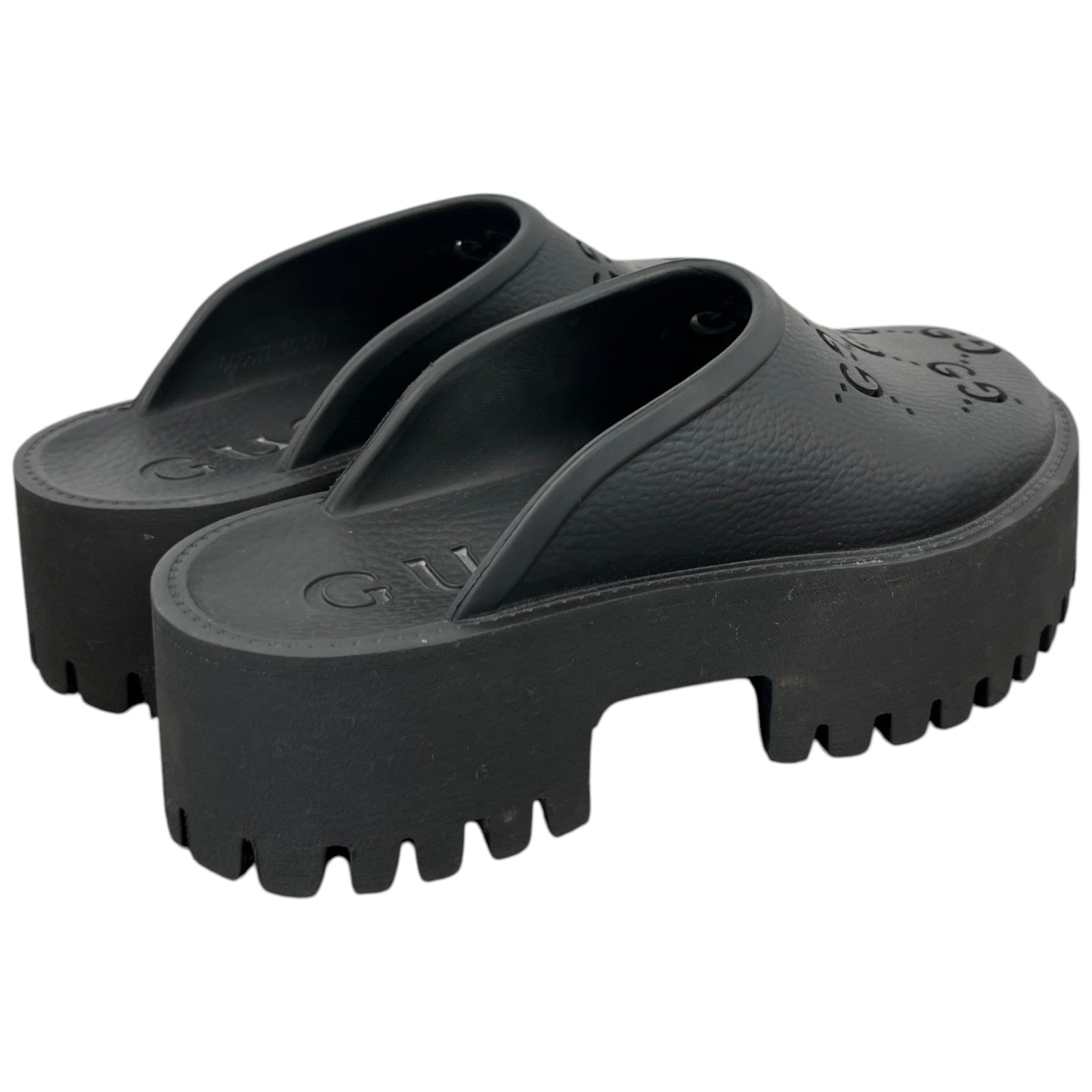 Gucci Women's GG Supreme Sandals Black Size 3 - Photo 8