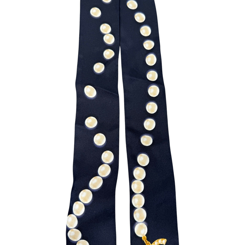 Women's Pearl CC Twilly Scarf Black