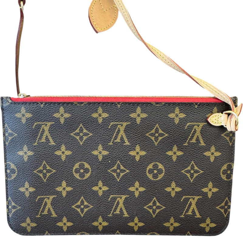 Women's Monogram Neverfull MM Tote Bag Brown