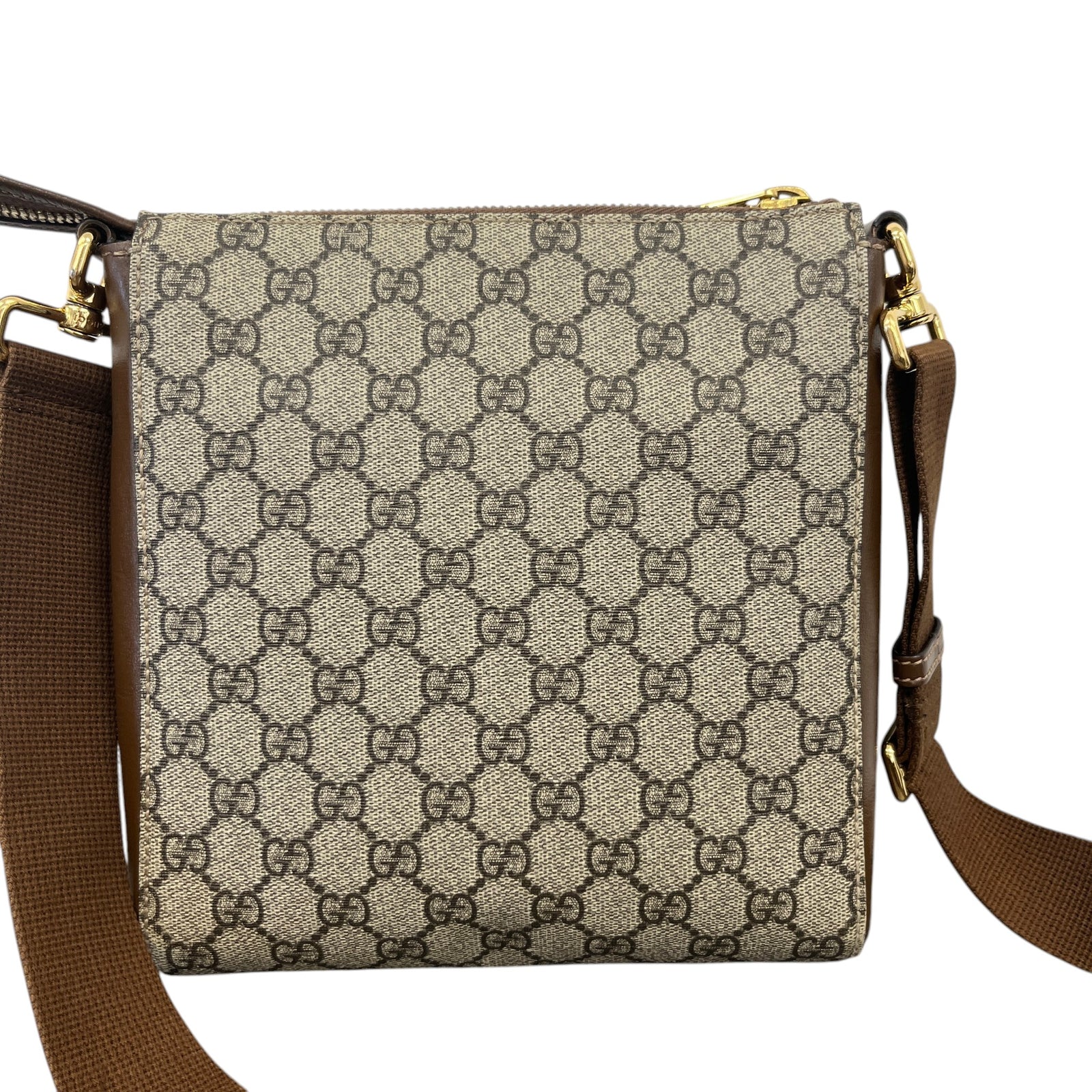 Men's Gg Supreme Messenger Bag Beige - Photo 3