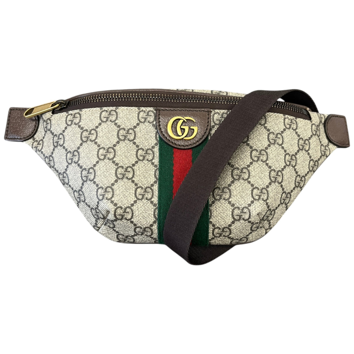 Men's Ophidia Small Belt Bag Beige - Photo 1