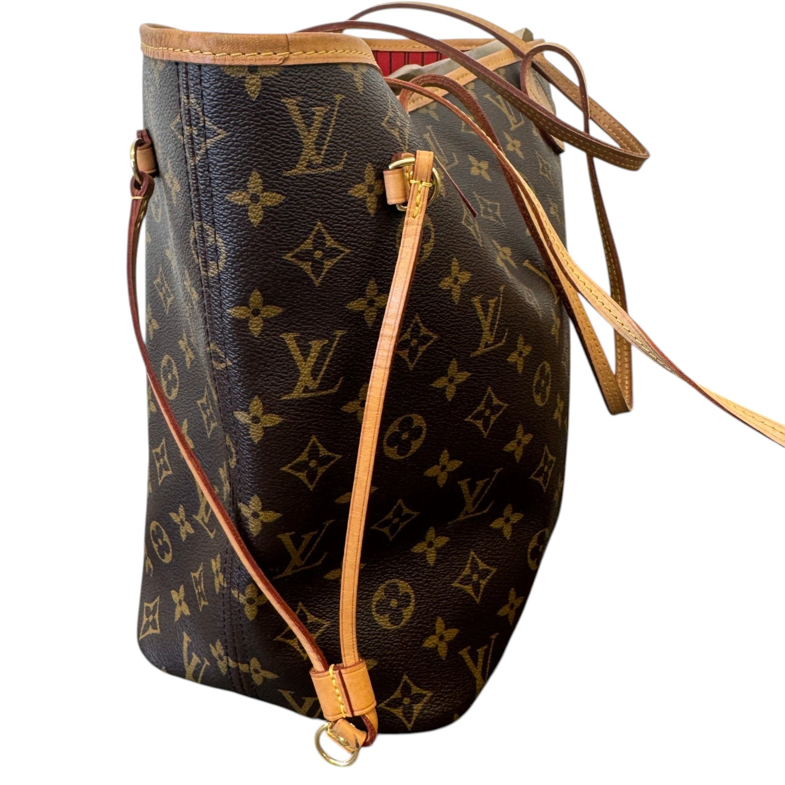 Women's Monogram Neverfull MM Tote Bag Brown - Photo 7
