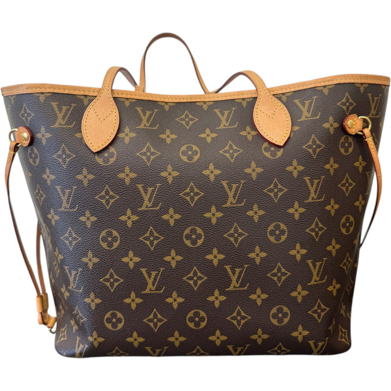 Women's Monogram Neverfull MM Tote Bag Brown