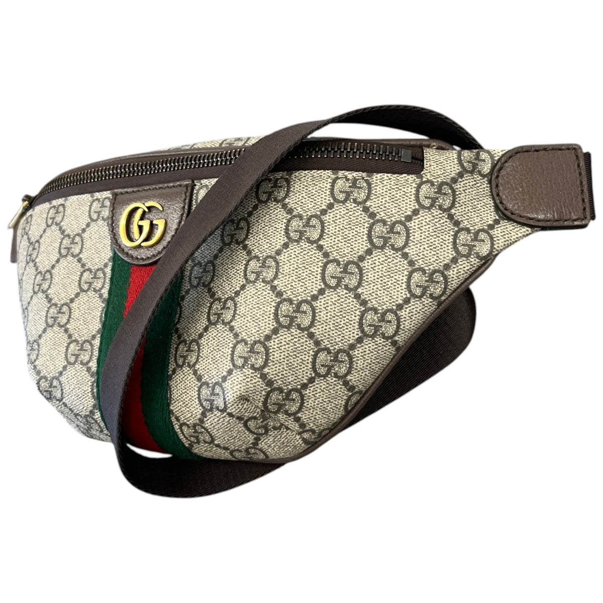 Men's Ophidia Small Belt Bag Beige - Photo 5