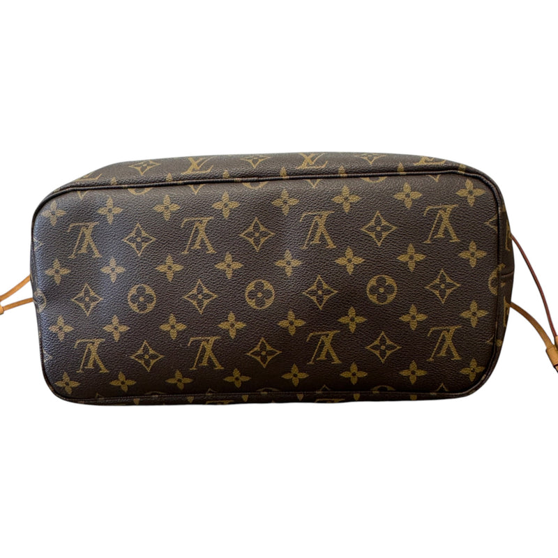 Women's Monogram Neverfull MM Tote Bag Brown