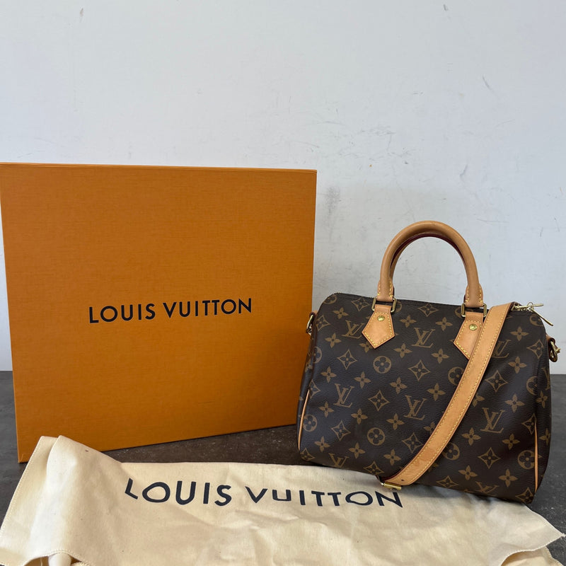 Women's Monogram Speedy Bandoulière 25 Handbag Brown
