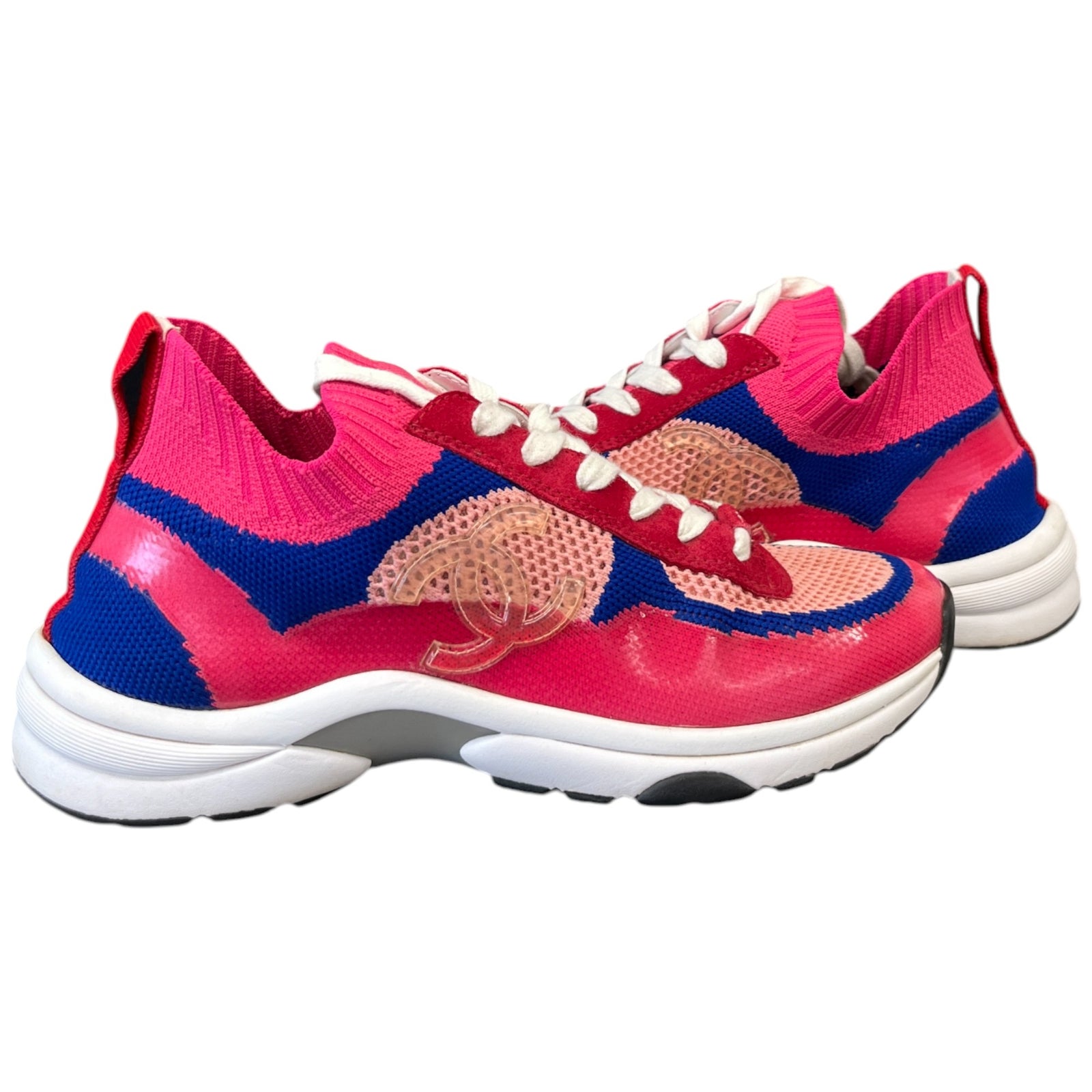 Women's Cc Cloth Runner Low Trainers Pink Size EU 37.5 / UK 4.5 - Photo 3