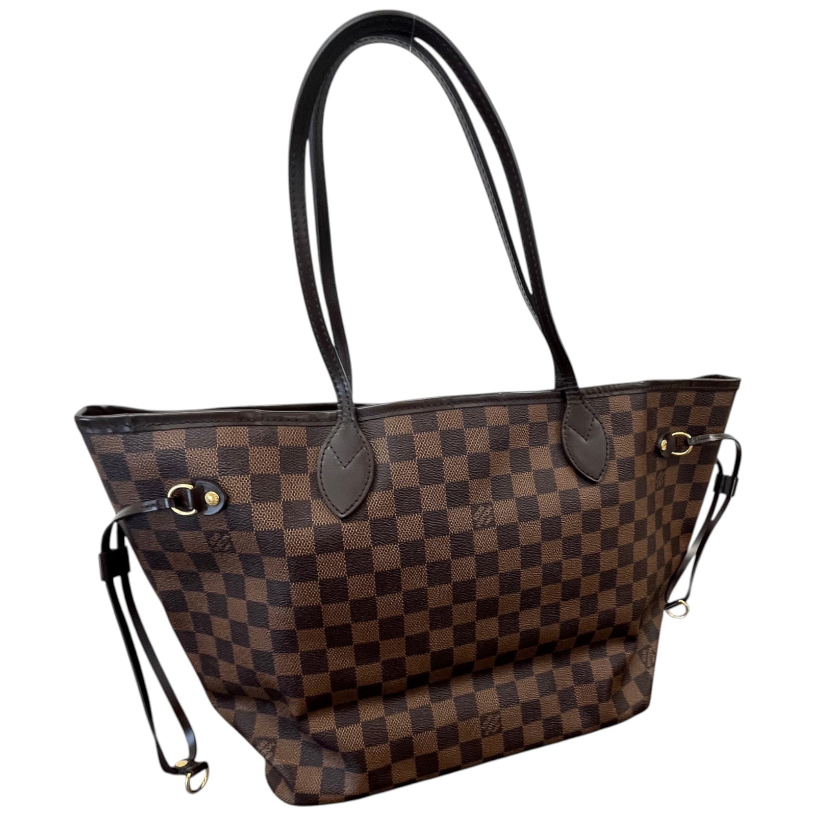 Louis Vuitton Women's Damier Ebene Neverfull MM Bag Brown - Photo 6