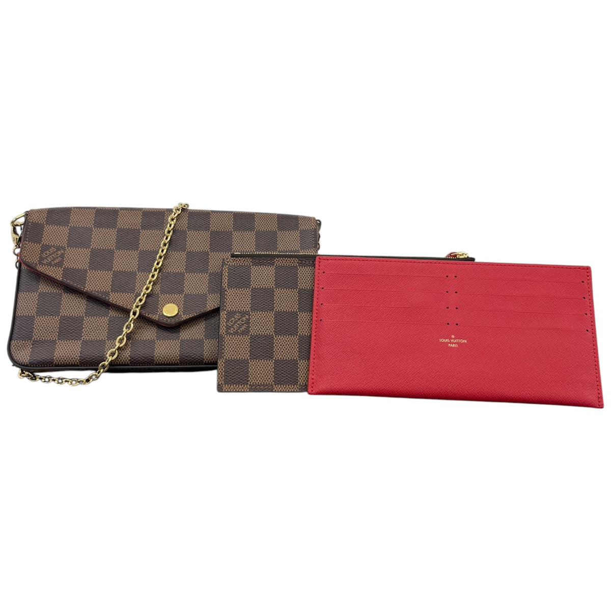 Women's Damier Ebene Félicie Pochette Handbag Brown - Photo 1