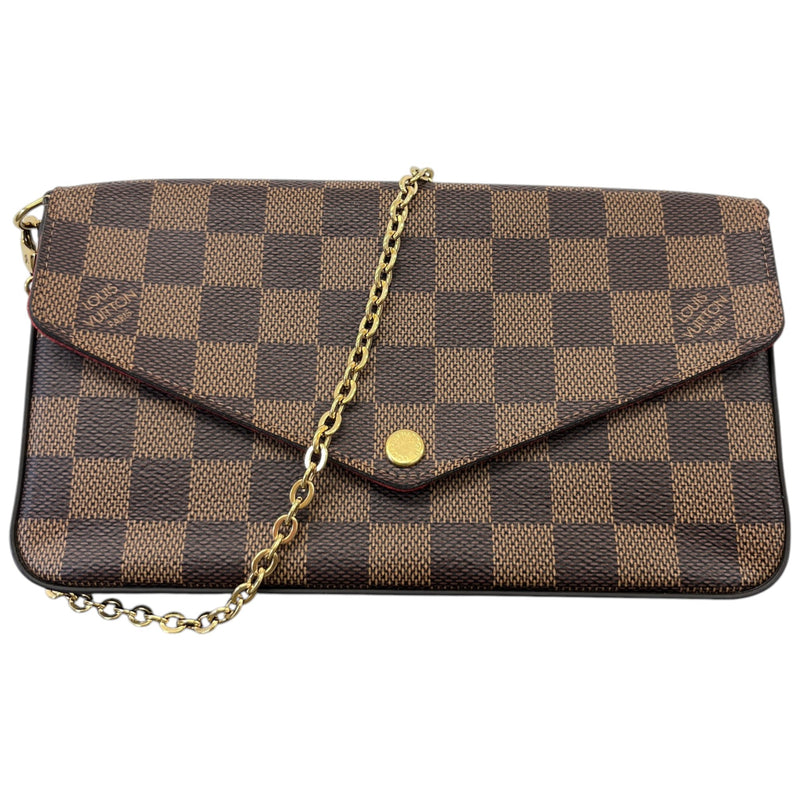Women's Damier Ebene Félicie Pochette Handbag Brown