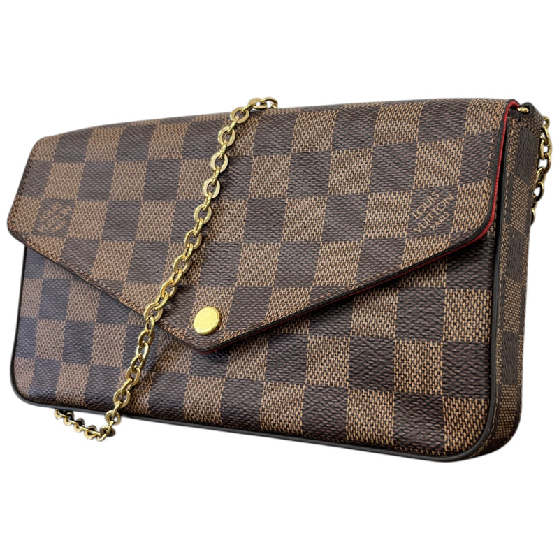 Women's Damier Ebene Félicie Pochette Handbag Brown