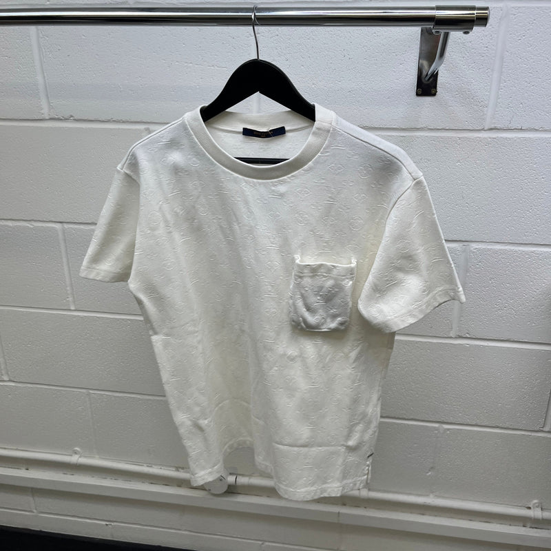 Men's Monogram Pocket T-Shirt White Size M