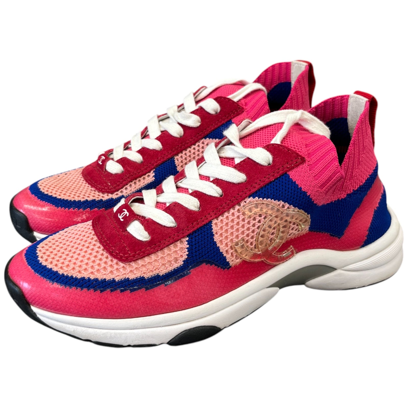 Women's Cc Cloth Runner Low Trainers Pink Size EU 37.5 / UK 4.5 - Photo 9